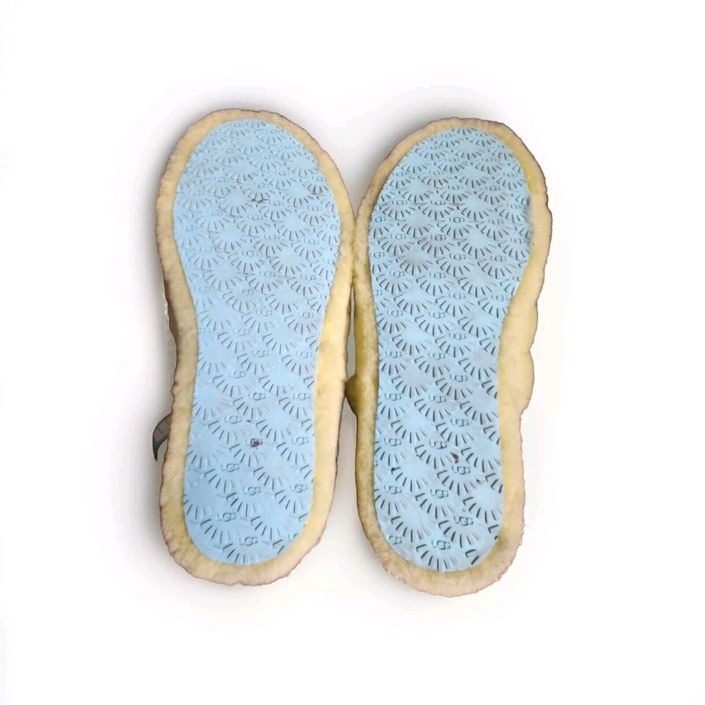 Womens UGG Fluff Yeah Yellow Lamb Fur Slide Slippers Sandals Size 6 1120030k - Picture 5 of 11